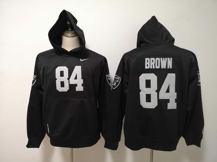 Nike Raiders 84 Antonio Brown Black All Stitched Hooded Sweatshirt,We sell and wholesale Nike Raiders 84 Antonio Brown Black All Stitched Hooded Sweatshirt on line form chian!